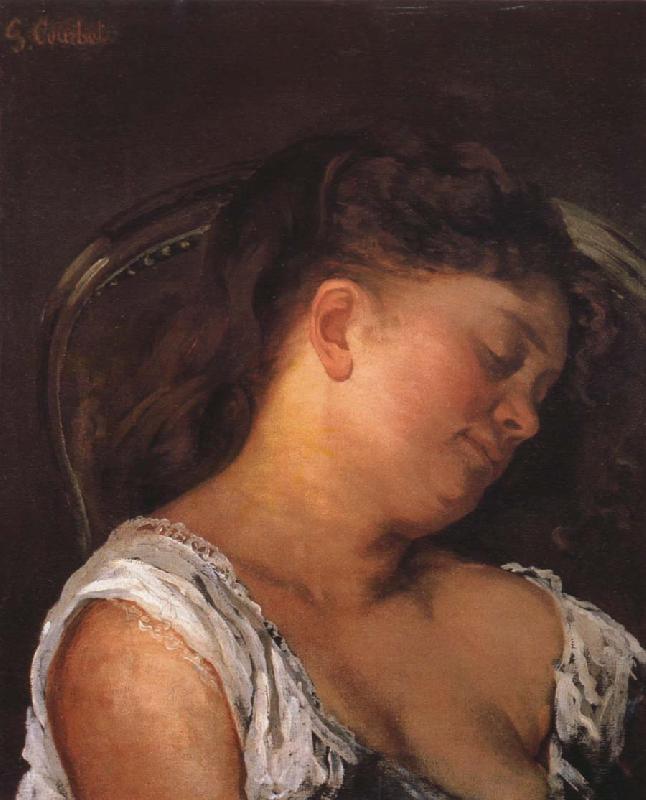 Gustave Courbet Sleeping woman oil painting picture